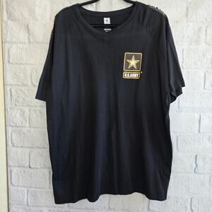 U.S. Army Black T-Shirt Men's Plus Size 2XL